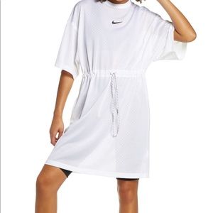 Nike White Mesh Dress